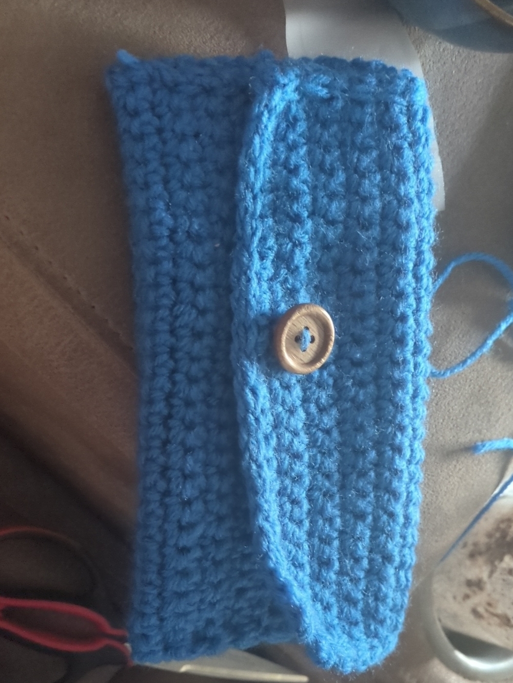 Handmade  Crochet Wallet with Button